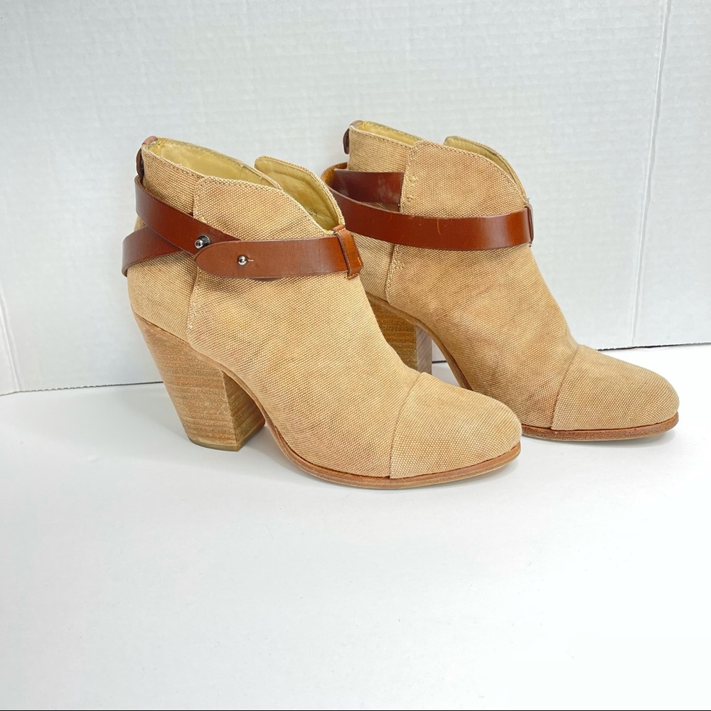 RAG & BONE Harrow Canvas Ankle Boots - Picture 2 of 13